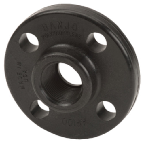 Banjo 1 inch NPT(F) ANSI flange female threaded 4 x bolt Polypropylene