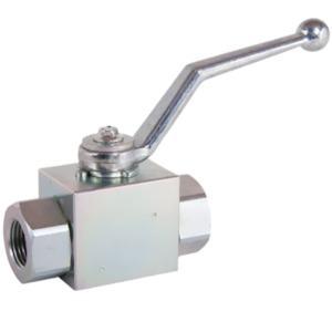 Ketta F675 3/8 BSP(F) ball valve 2 way zinc plated steel 500 bar (7250 psi)