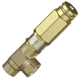 Safety Relief Valves: PA VS310 safety valve 3/8 inch BSP(F) ports 310 bar (4500 psi) 40 lpm