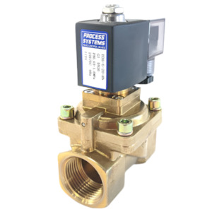 Solenoid Valves: Ketta B36 brass solenoid valve normally open 3/8 inch BSP(F) port size 0.3 to 10 bar (choose 12v, 24v, 240v or 415v)