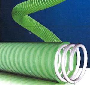 TransLiquid 38 mm (1-1/2 inch) green medium duty food grade hose - cut lengths (per metre)