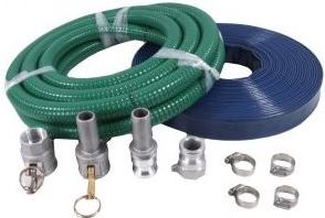 FoxHose 75 mm (3 inch) hose and camlock kit with 50 m x layflat hose and 5 m x SD hose