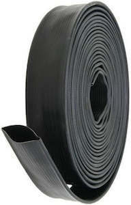 Lay Flat Hose: Oroflex-10 Black Super Duty rubber lay flat hose 76 mm (3 inch) x 100 metre length 12 bar (174 psi)