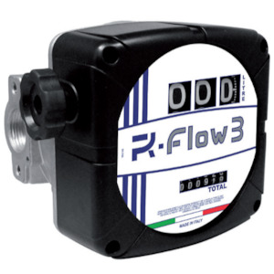 Adam R-Flow 3C flow meter 1 inch BSP(F) for diesel and oil 20 to 120 lpm 10 bar (145 psi)