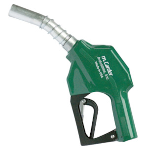 Carder 5-Star Green automatic unleaded petrol fuel nozzle 3/4 inch BSPP(F) 90 lpm max