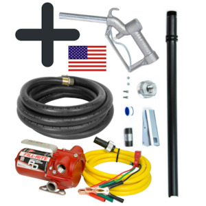 Fill Rite: Fill Rite RD812NP 12v petrol and diesel pump with 2.4 m hose, nozzle bracket and tank suction tube kit 30 lpm