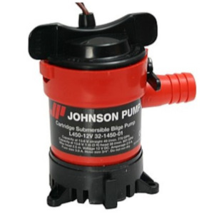 Johnson L450 12v submersible pump 19 mm (3/4 inch) hose tail 40 lpm