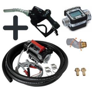 Piusi: Piusi Carry 3000 24v diesel pump kit with K24 flow meter and Carder automatic fuel nozzle with 4 m hose 50 lpm