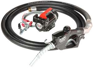 Piusi Carry 3000 12v diesel pump kit with 4 m hose and Carder automatic fuel nozzle 50 lpm