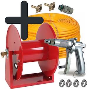 Sauro Rossi: Sauro Rossi Magnum Baby heavy duty hose reel and K-pistol with 30 m ag spray hose