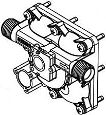 Shurflo: Shurflo SH5059-1311-D011 replacement pump head for Shurflo 5059 series pumps etc M1/2 inch ports