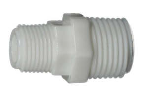 Shurflo: Shurflo adapter nipple 3/8 NPT(M) to 1/2 inch NPT(M) 8-145-00