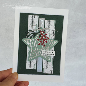 Trimmed Star Christmas Card - Confetti Card Studio