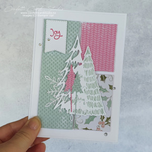 Joyful Whimsy Christmas Trees Card - Confetti Card Studio