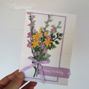 Quiet Meadow Wild Flowers Birthday Card - Confetti Card Studio