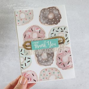 Thank you For the Donuts Card - Confetti Card Studio