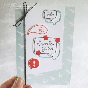 Conversation Bubbles Thank You Card - Confetti Card Studio