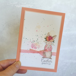 Watercolour Easter Greetings Card - Confetti Card Studio