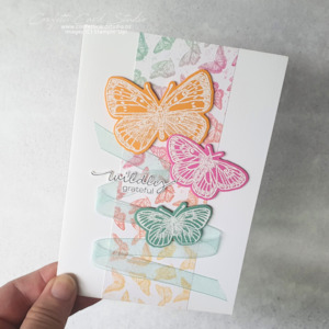 Butterfly Handmade Thank You Card - Confetti Card Studio