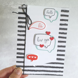 Conversation Bubbles Love Ya Card - Confetti Card Studio