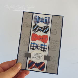 Colourful Ties Father's Day Card - Confetti Card Studio