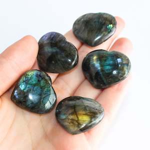 Labradorite Heart