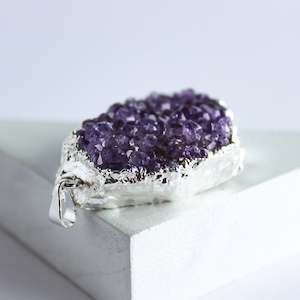 Amethyst Druse Pendant