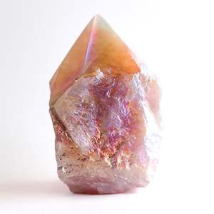 Rose Aura Quartz Raw Tower