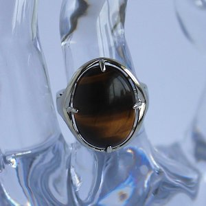 Tigers Eye Oval Ring