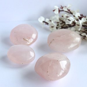 Rose Quartz Palm Stone