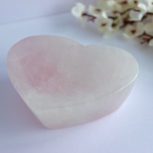 Rose Quartz Heart Dish