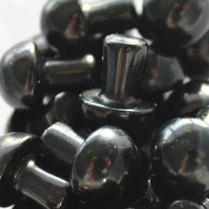 Jewellery: Black Obsidian Mushroom