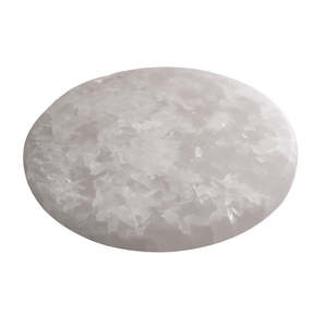 Satin Spar Round Charging Plate