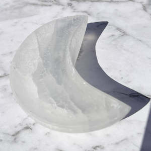 Satin Spar Crescent Dish