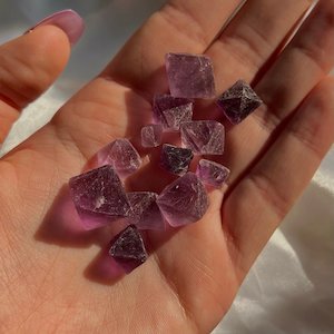 Purple Fluorite Octahedron