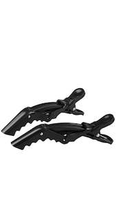 Crocodile Clips - Large - Black, 110mm - Pkt 2