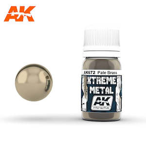 Hobby equipment and supply: AK-Interactive AK672 Xtreme Metal Pale Brass