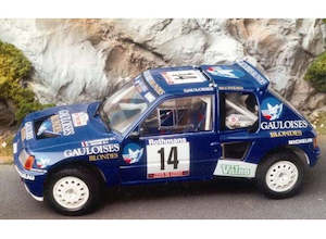 Hobby equipment and supply: Triple 9 1800205 Peugeot 205 T16 #14 Tour de Corse 1985