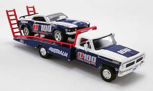 ACME DDA Allan Moffat 1970 FordF350 Ramp Truck with U100 1969 Ford Trans Am Mustang