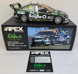 Hobby equipment and supply: Apex AR80310 Ford FGX Falcon #52D Reynolds/Canto 2012 Bathurst