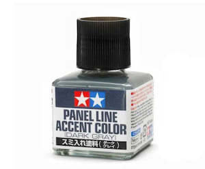 Hobby equipment and supply: Tamiya 87199 Panel Line Accent Color - Dark Gray - 40ml.