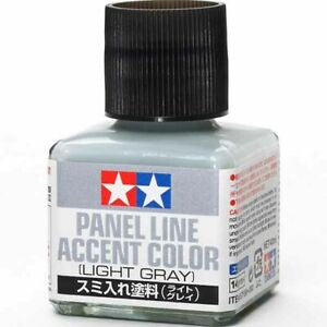 Hobby equipment and supply: Tamiya 87189 Panel Line Accent Color - Light Gray - 40ml.