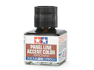 Hobby equipment and supply: Tamiya 87132 Panel Line Accent Color - Brown - 40ml.