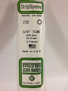 Hobby equipment and supply: Evergreen 232 Tube - 9.50mm