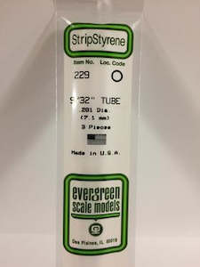 Hobby equipment and supply: Evergreen 229 Tube - 7.20mm