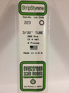 Hobby equipment and supply: Evergreen 223 Tube - 2.40mm