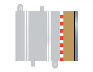 Hobby equipment and supply: Scalextric C8223 Track - Border & Barriers - Half Straight (4)