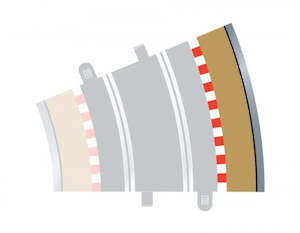 Scalextric C8224 Track - Borders - Curved - Radius 3 - Outer (2)