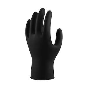 Building supplies: Black Grizzly Nitrile Gloves, 100 Pack