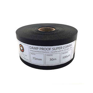 Building supplies: DPC, 500um PE, 75mm, 30m roll